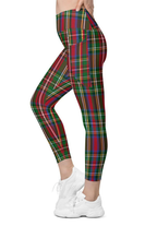 Tartan Christmas Leggings With Pockets