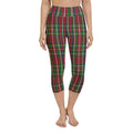 Tartan Christmas Yoga Capris