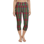 Tartan Christmas Yoga Capris