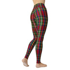 Tartan Christmas Yoga Leggings - FiercePulse - Premium Workout Leggings - Yoga Pants