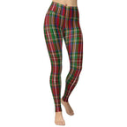 Tartan Christmas Yoga Leggings - FiercePulse - Premium Workout Leggings - Yoga Pants