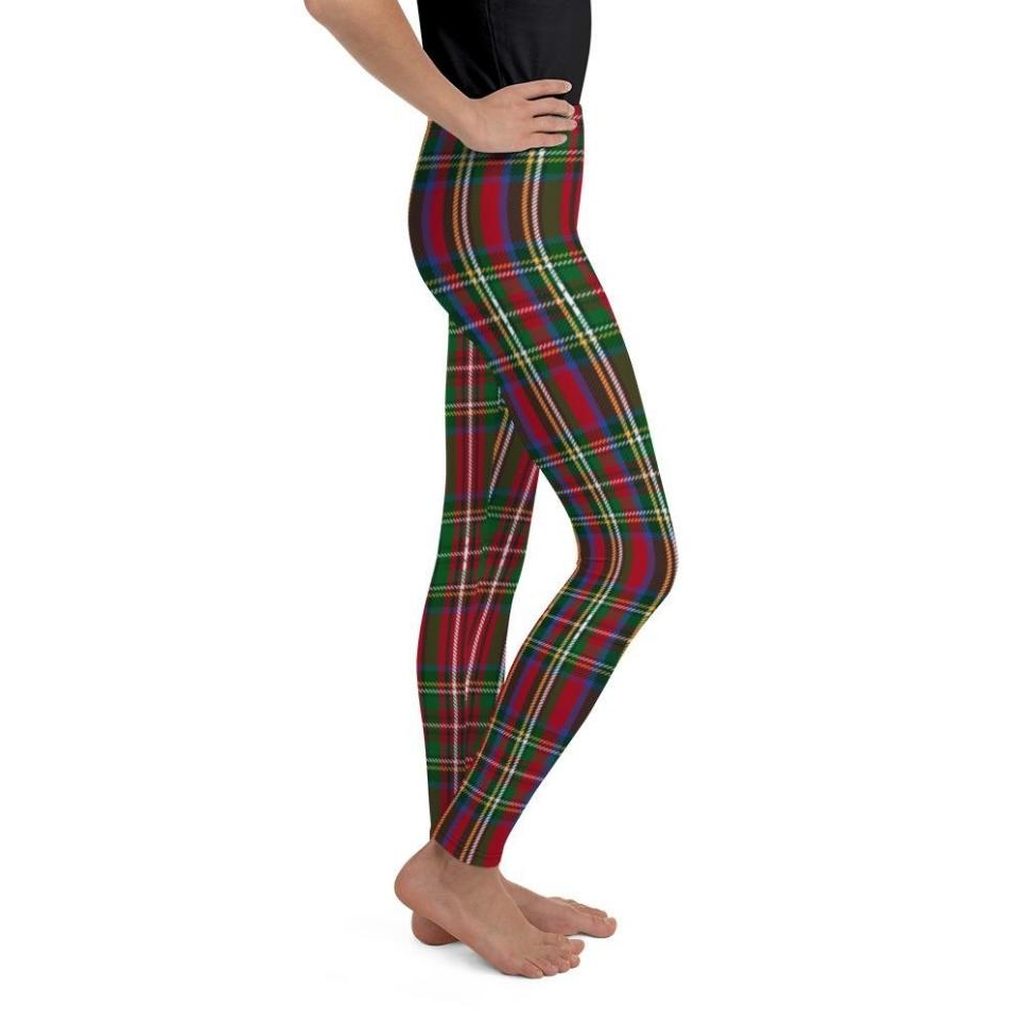 Tartan Christmas Youth Leggings
