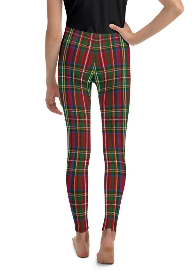 Tartan Christmas Youth Leggings