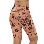 Tattoo Inspired Biker Shorts