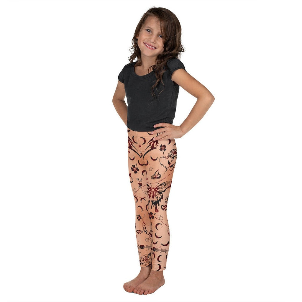 Tattoo Inspired Kid's Leggings