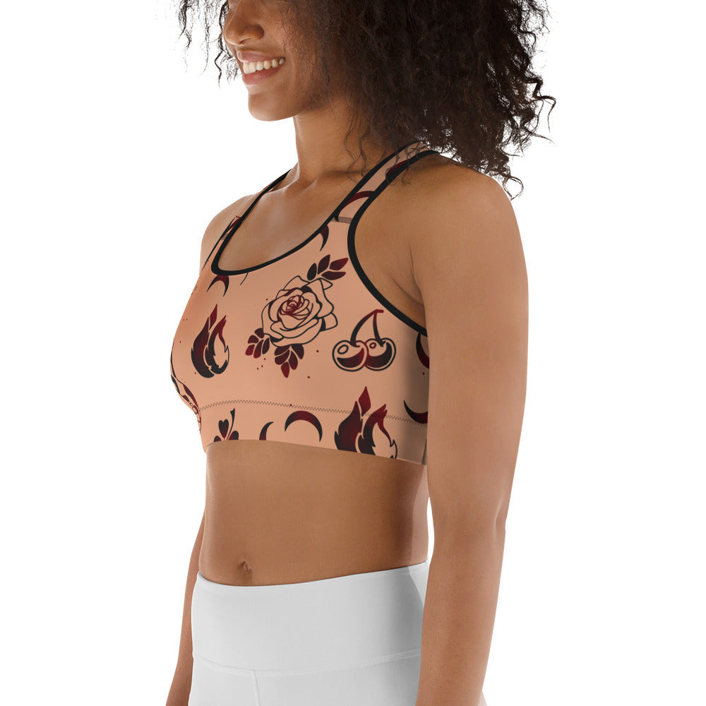 Tattoo Inspired Sports Bra