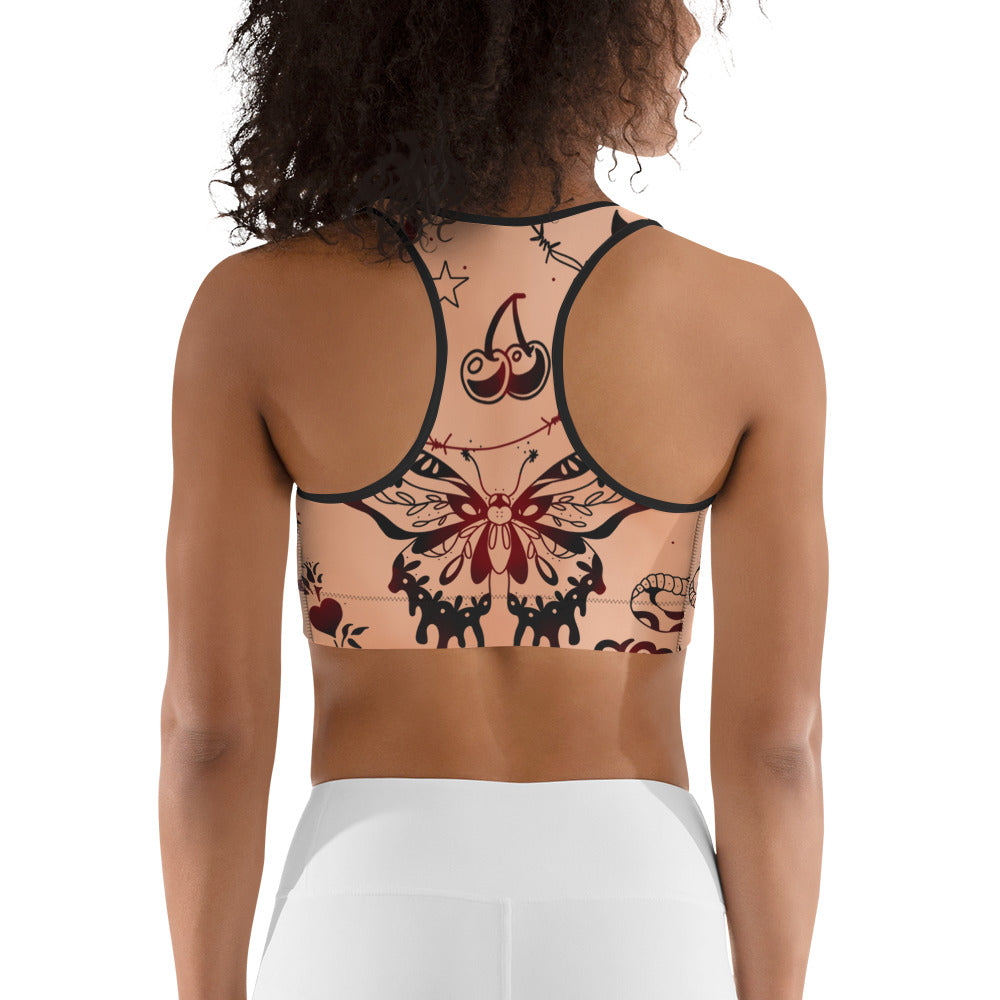 Tattoo Inspired Sports Bra
