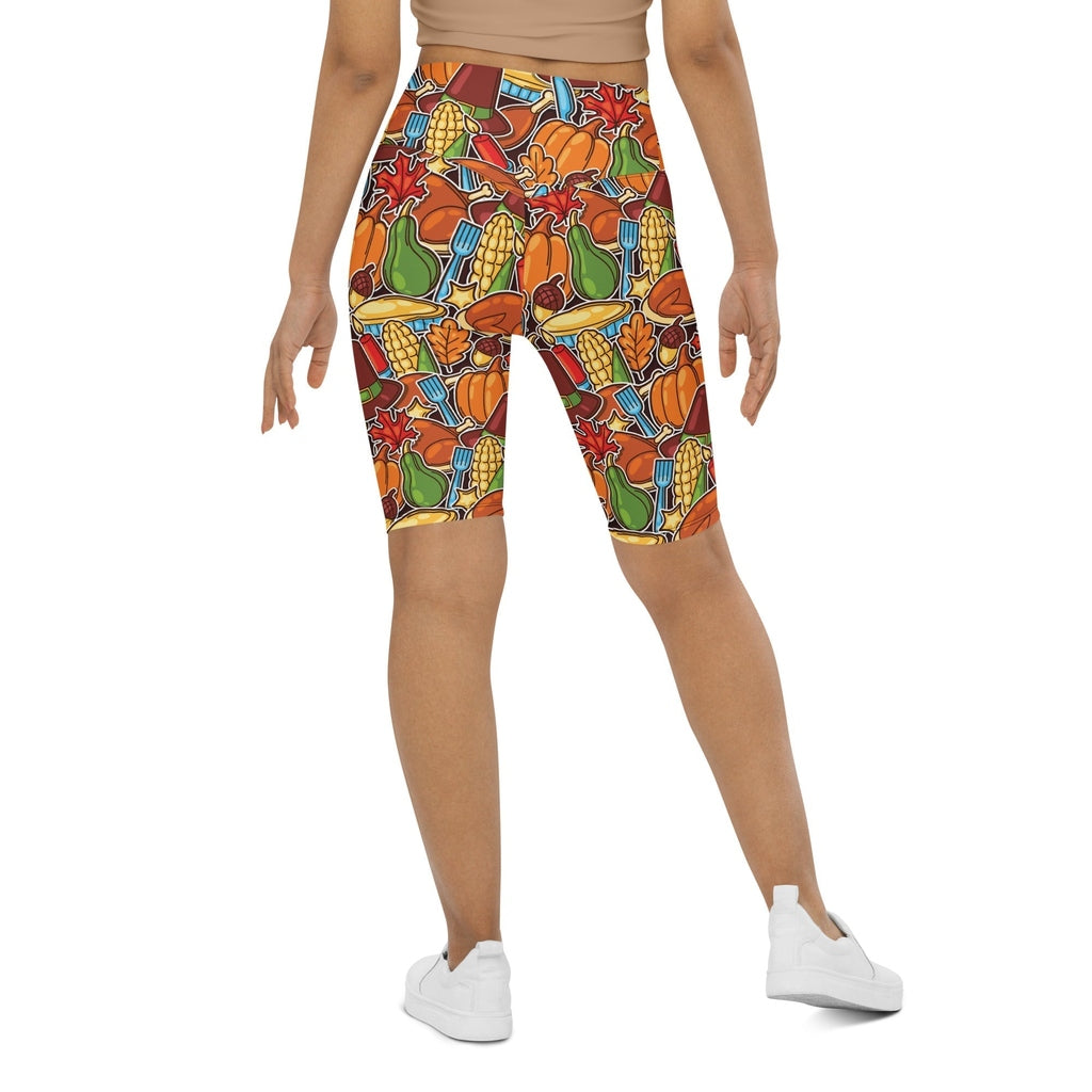 Thanksgiving Celebration Biker Shorts