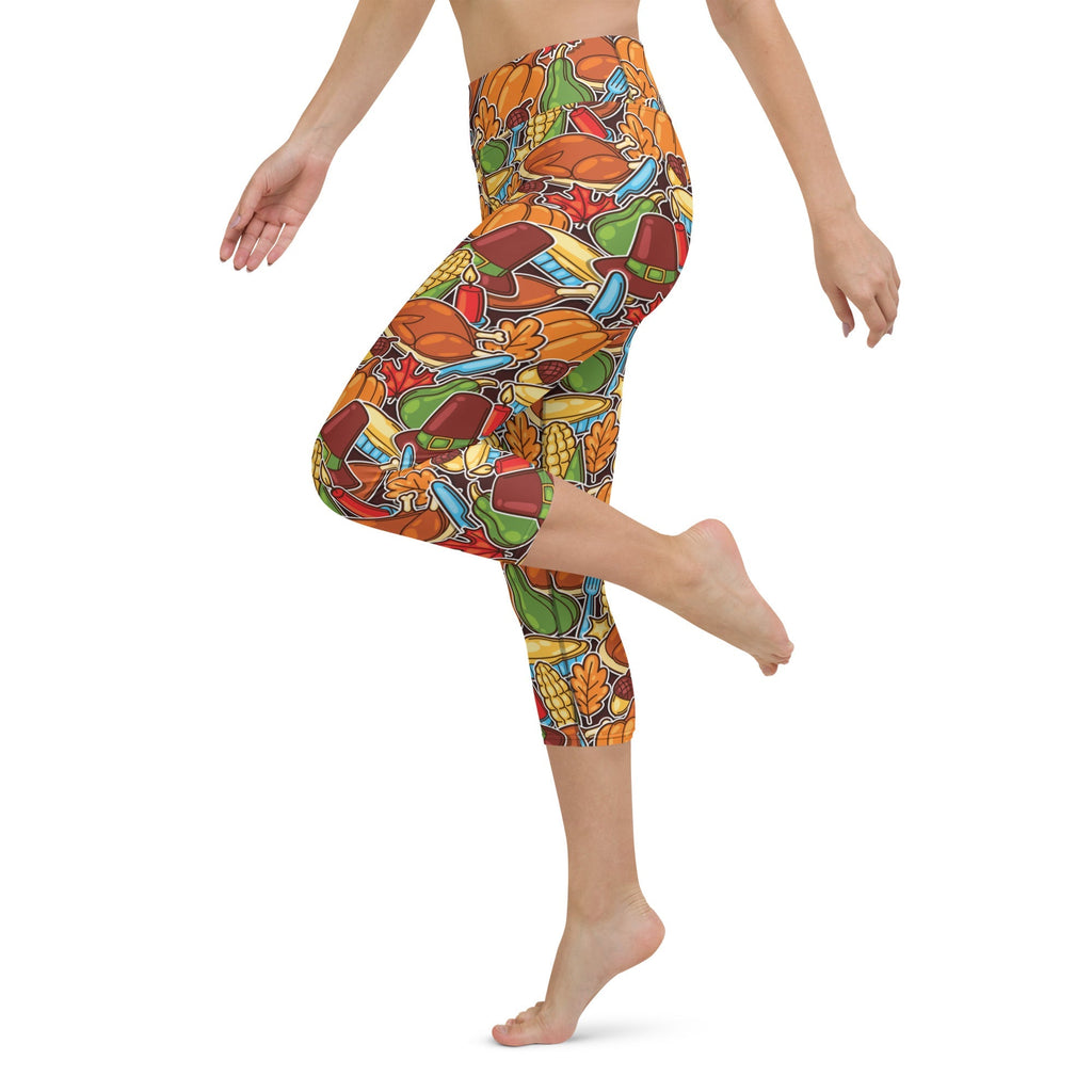 Thanksgiving Celebration Yoga Capris