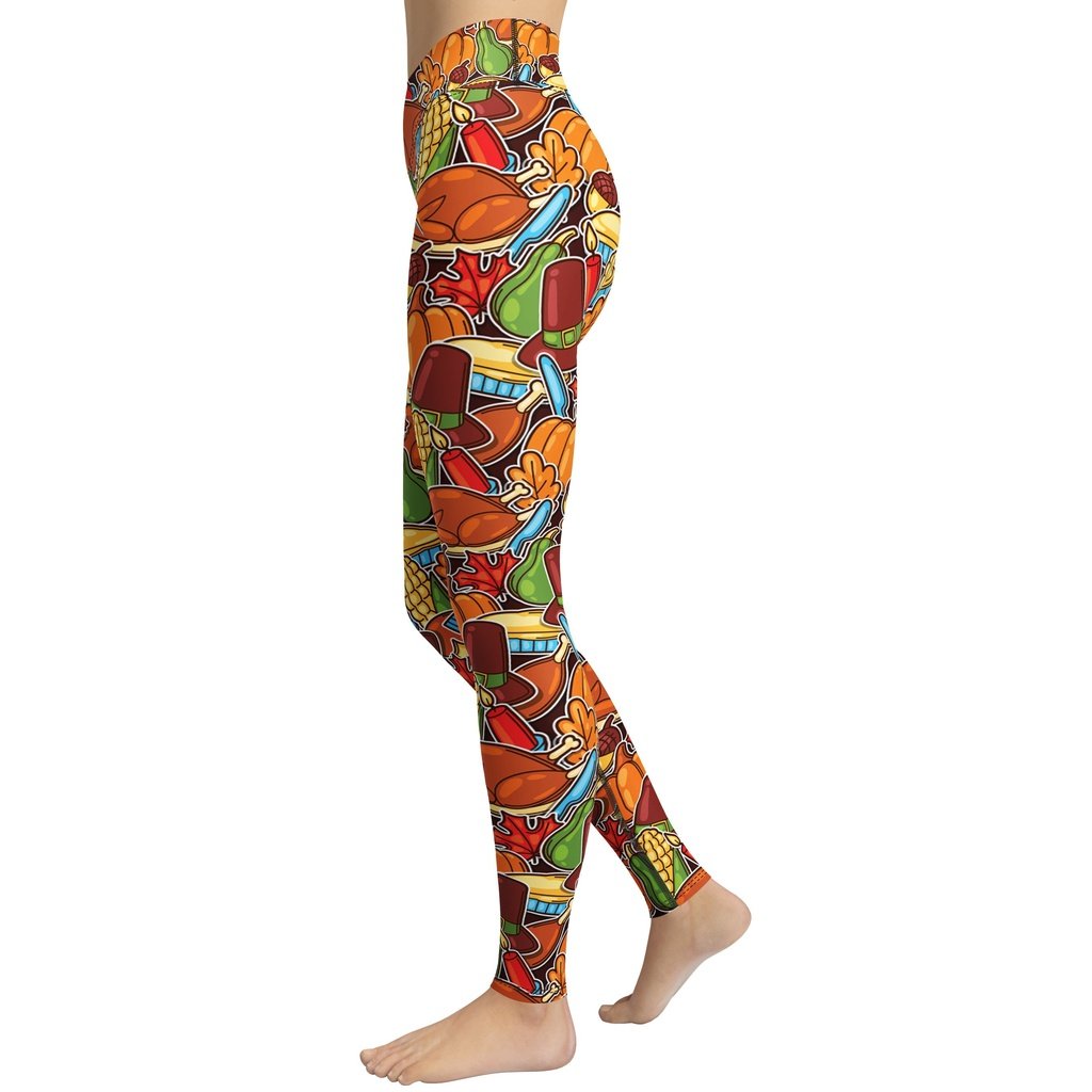 Thanksgiving Celebration Yoga Leggings