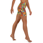 Thanksgiving Celebration Yoga Shorts
