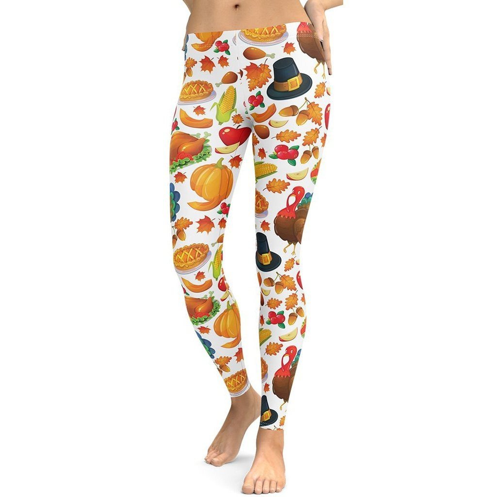 Thanksgiving Pattern Leggings
