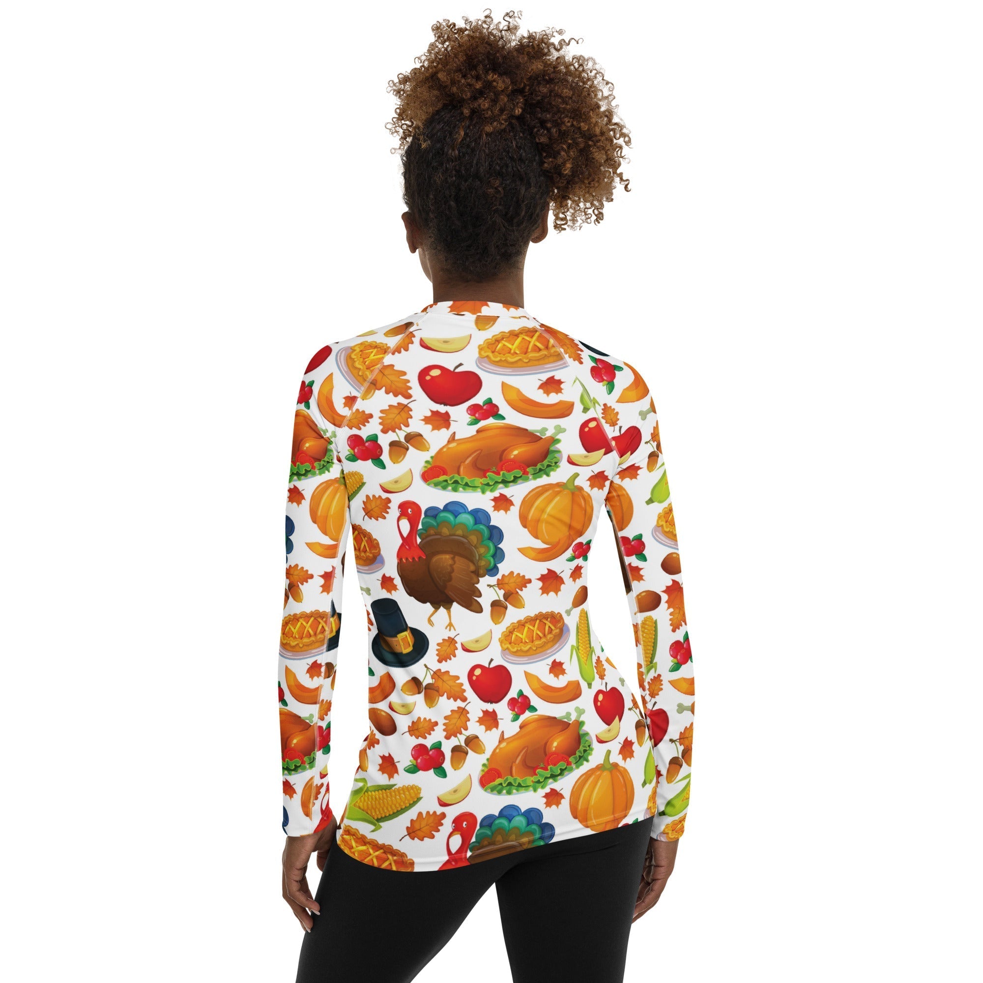 Thanksgiving Pattern Rash Guard