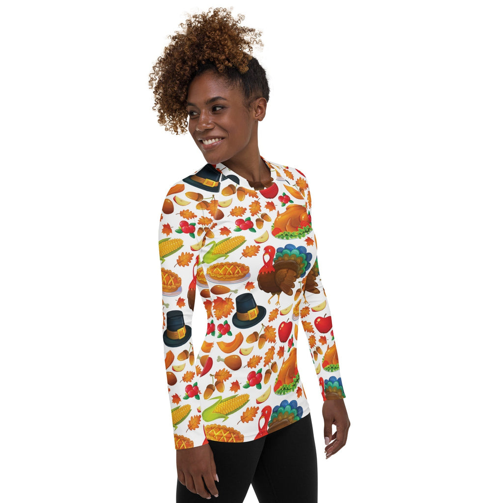 Thanksgiving Pattern Rash Guard