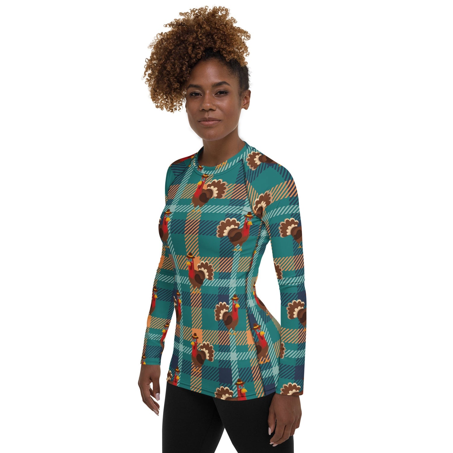 Thanksgiving Plaid Rash Guard