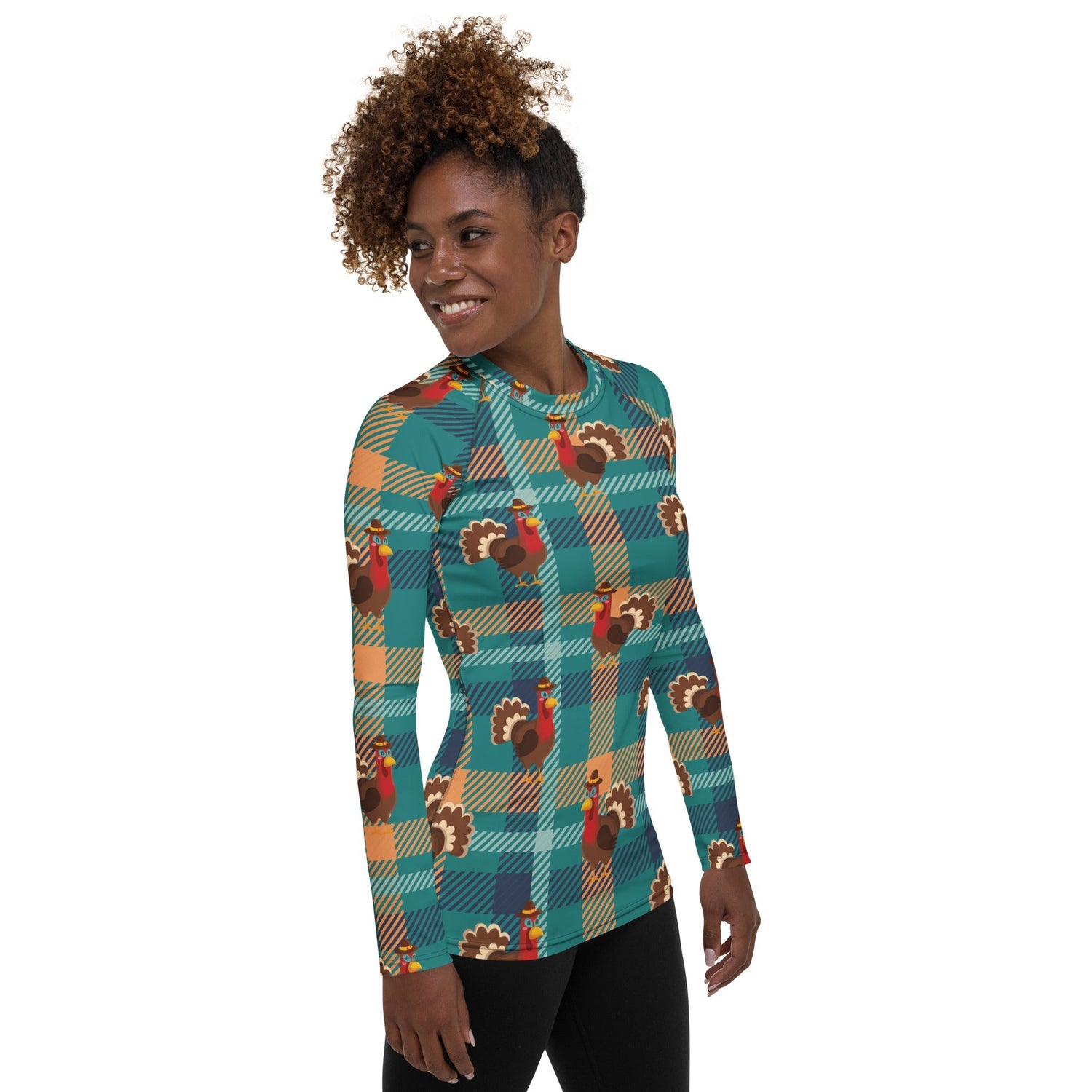 Thanksgiving Plaid Rash Guard