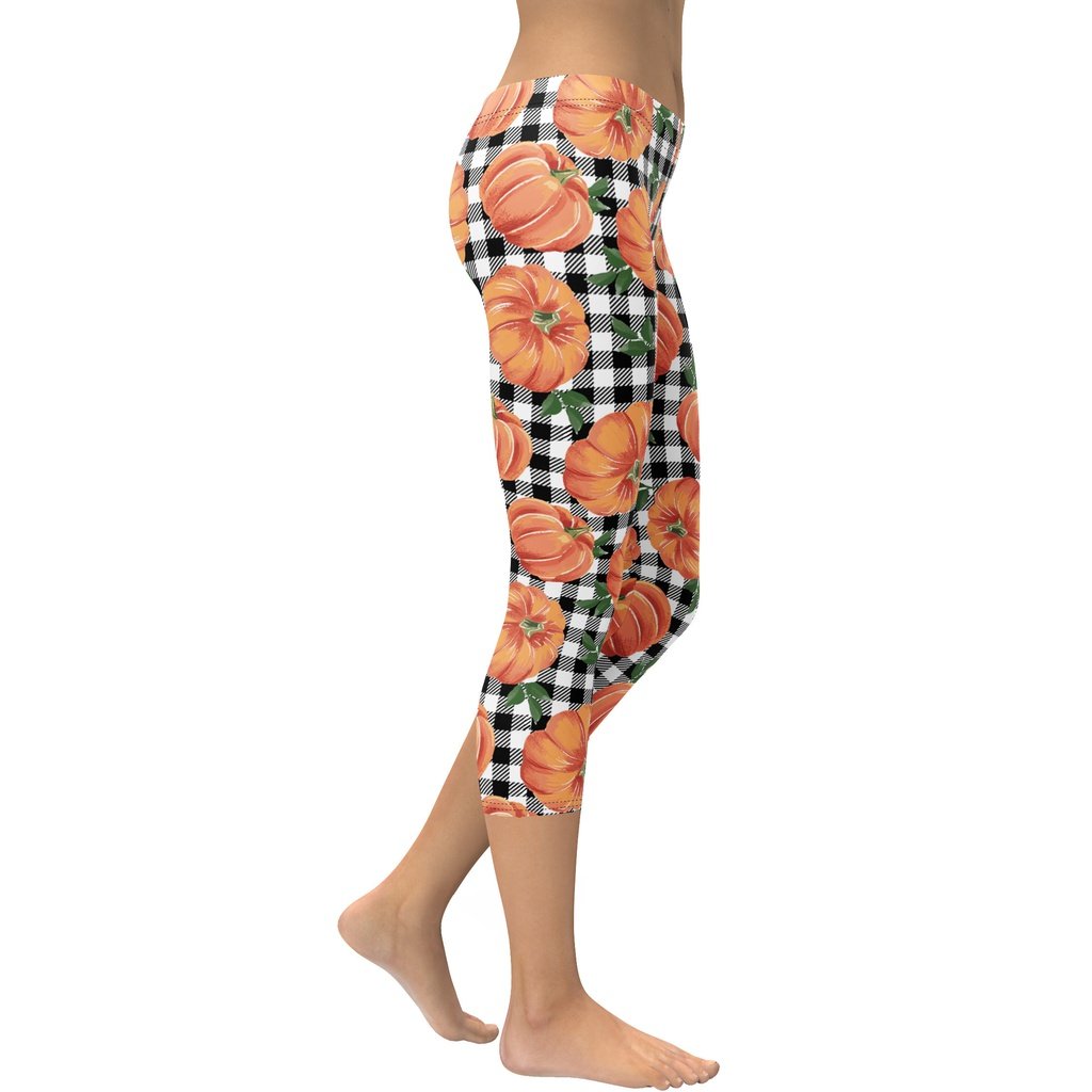 Thanksgiving Pumpkins Capris
