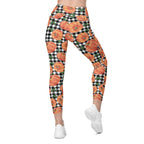 Thanksgiving Pumpkins Crossover Leggings With Pockets