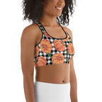 Thanksgiving Pumpkins Sports Bra