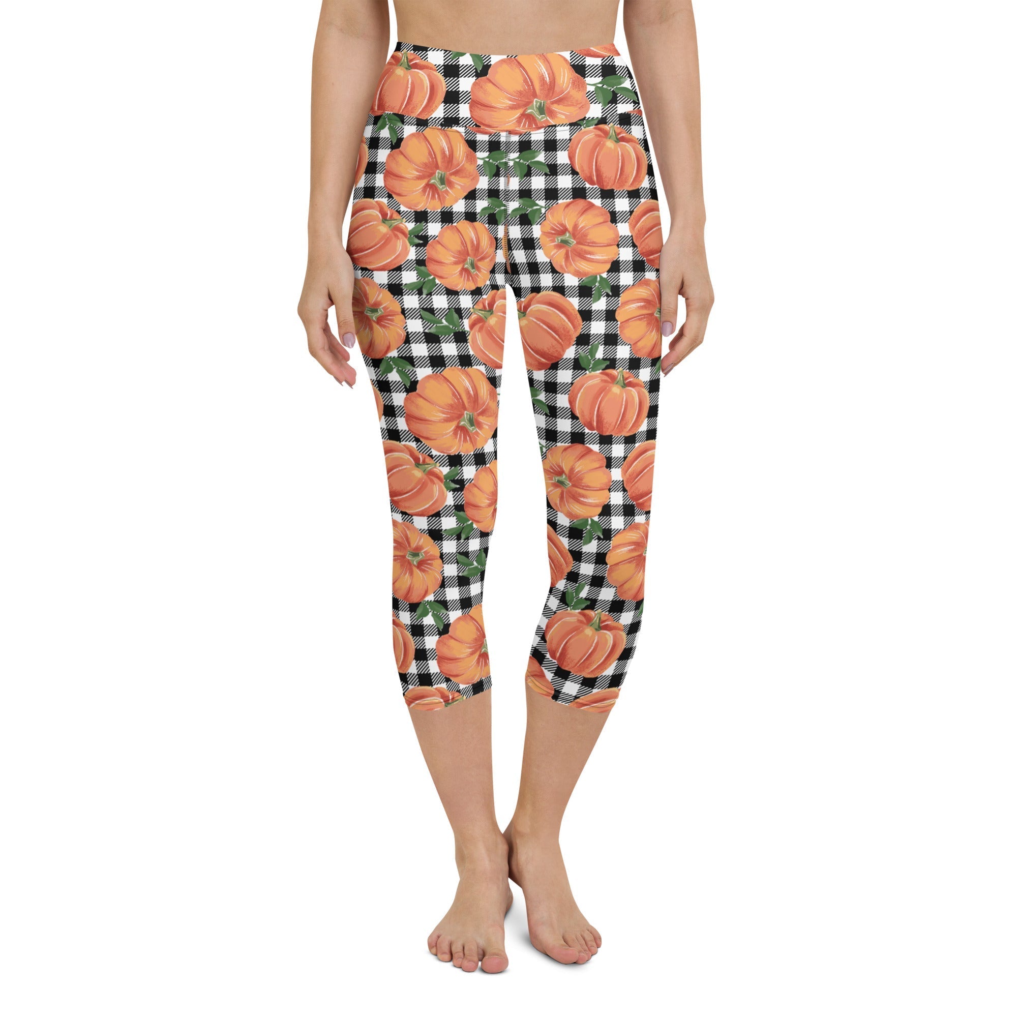 Thanksgiving Pumpkins Yoga Capris