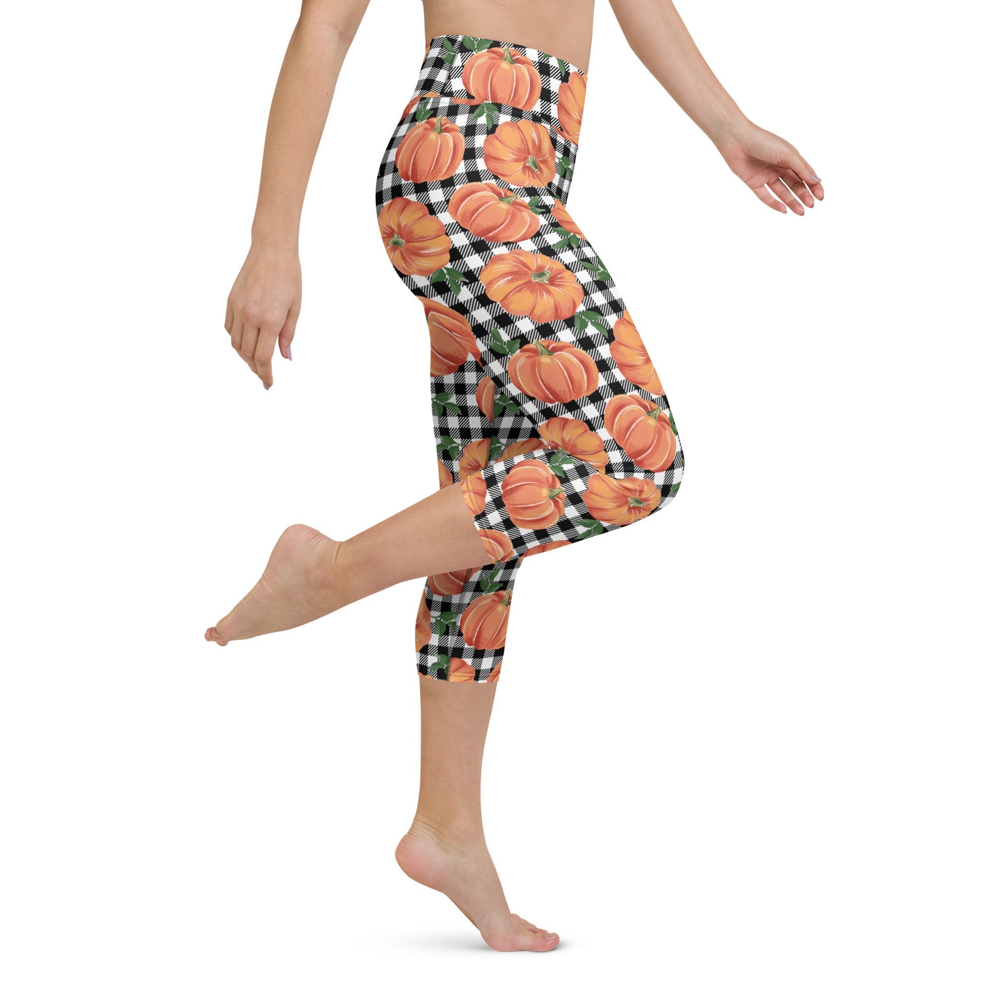 Thanksgiving Pumpkins Yoga Capris