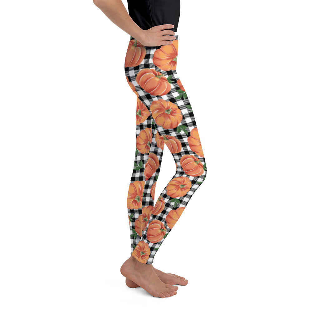 Thanksgiving Pumpkins Youth Leggings