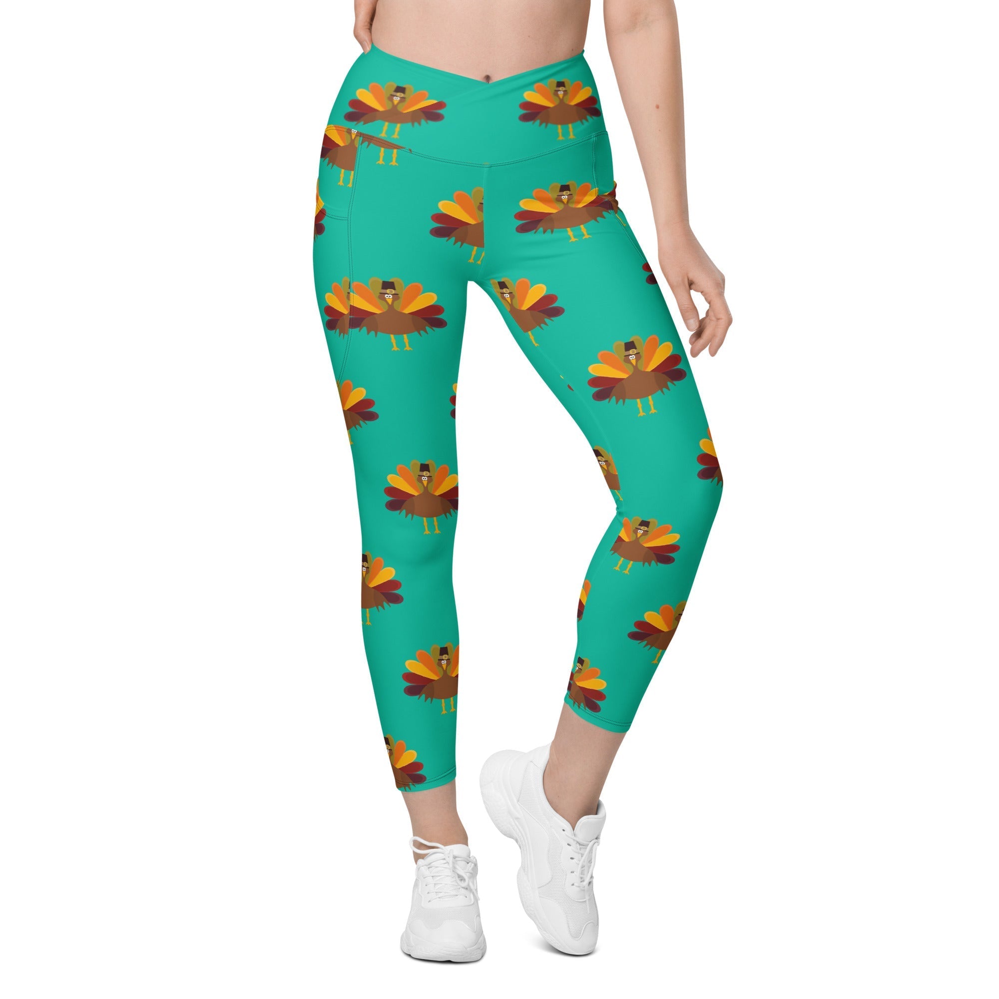 Fall in Yellowwood Forest Crossover leggings with pockets