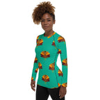 Thanksgiving Turkey Print Rash Guard