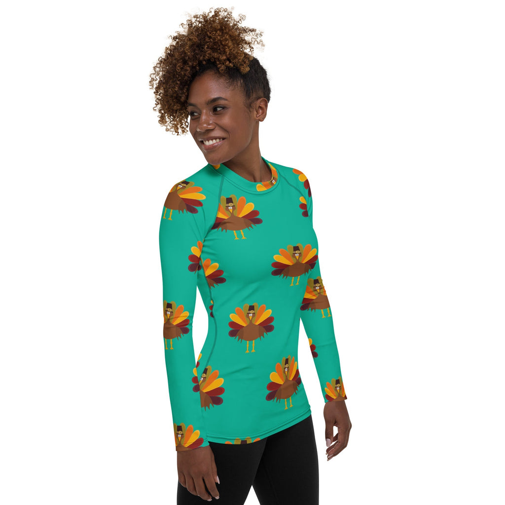 Thanksgiving Turkey Print Rash Guard