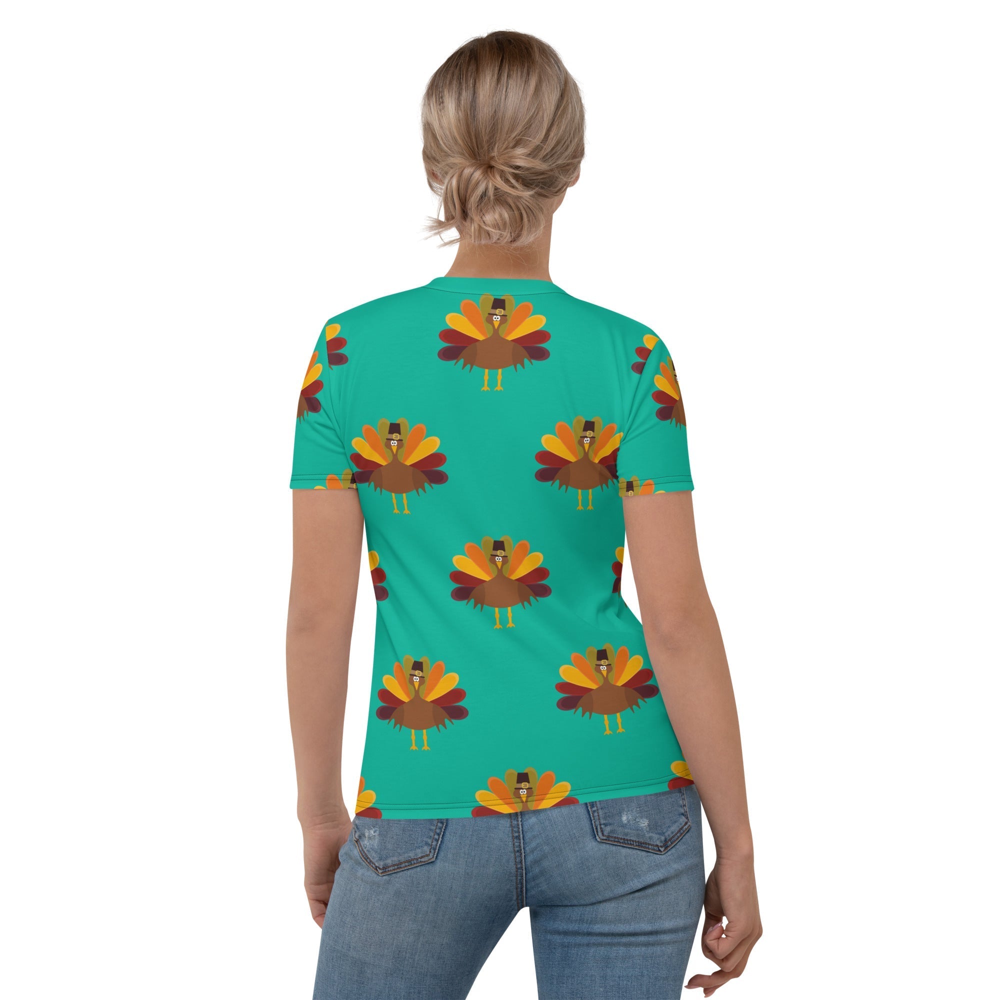 Thanksgiving Turkey Print T-shirt