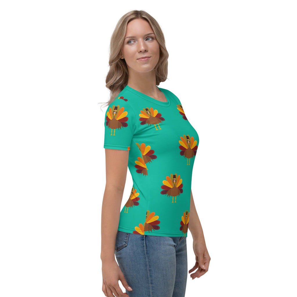 Thanksgiving Turkey Print T-shirt