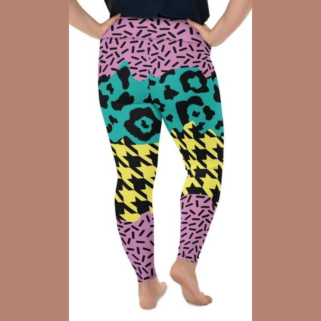 Three-Pattern Plus Size Leggings