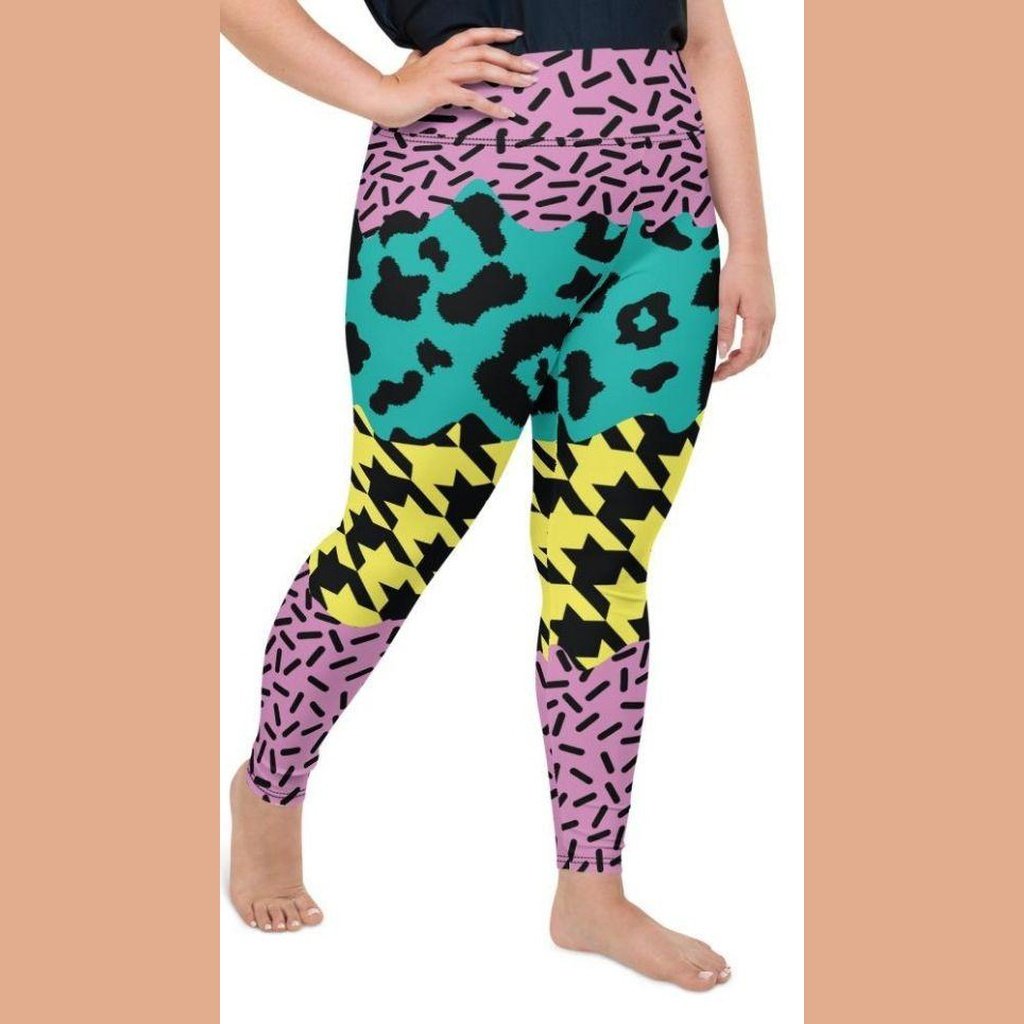 Three-Pattern Plus Size Leggings
