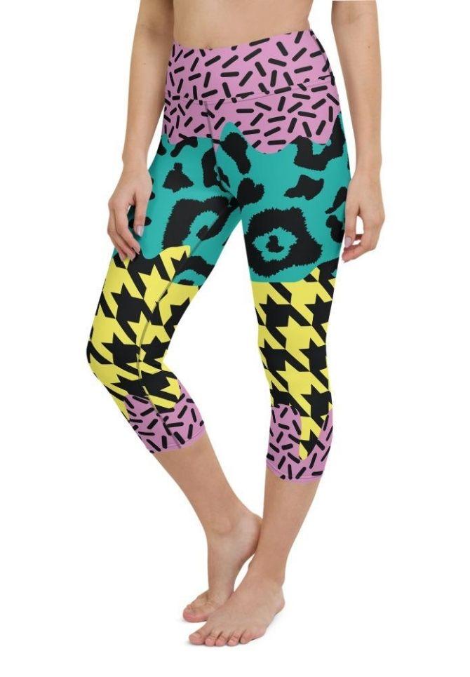 Three-Pattern Yoga Capris