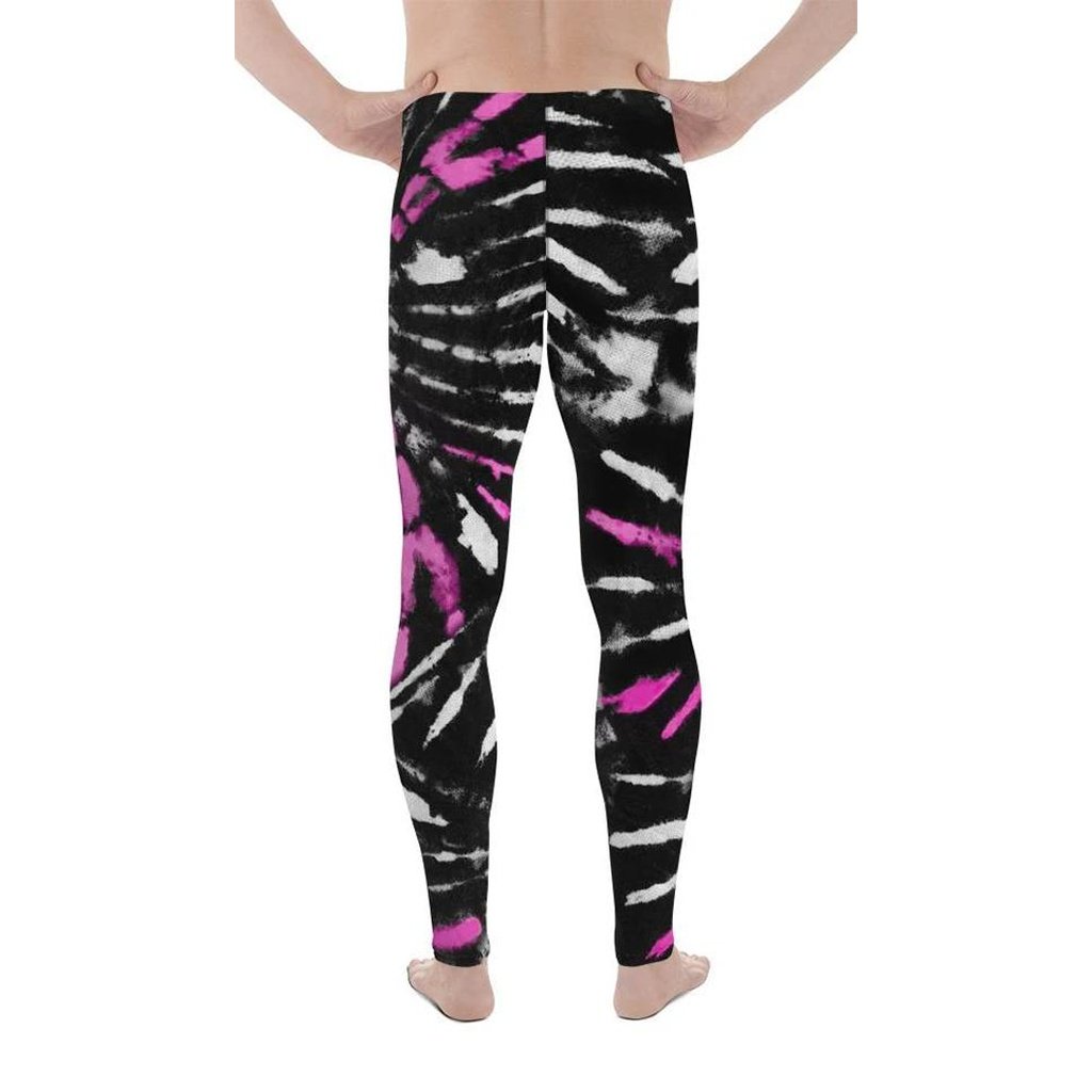 Tie Dye Black Men's Leggings