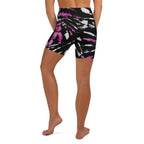 Tie Dye Black Yoga Shorts