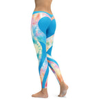 Tie Dye Heart Shaped Leggings