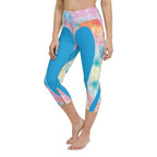Tie Dye Heart Shaped Yoga Capris