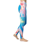 Tie Dye Heart Shaped Yoga Leggings