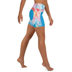 Tie Dye Heart Shaped Yoga Shorts