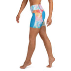 Tie Dye Heart Shaped Yoga Shorts