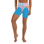 Tie Dye Heart Shaped Yoga Shorts