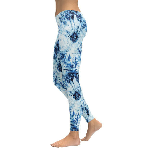 Tie Dye Indigo Leggings