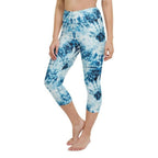 Tie Dye Indigo Yoga Capris