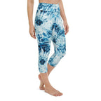 Tie Dye Indigo Yoga Capris