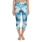 Tie Dye Indigo Yoga Capris