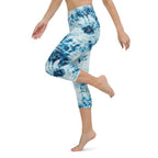 Tie Dye Indigo Yoga Capris