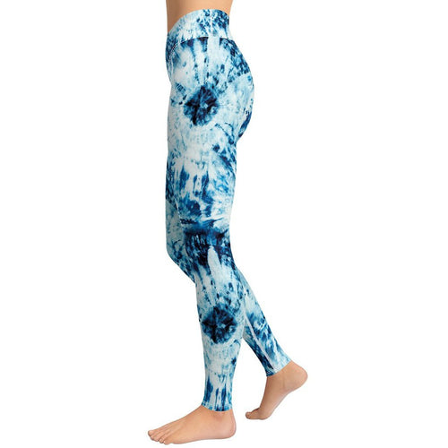Tie Dye Indigo Yoga Leggings