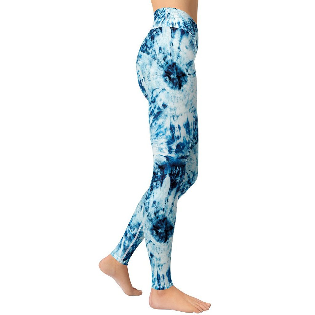 Tie Dye Indigo Yoga Leggings