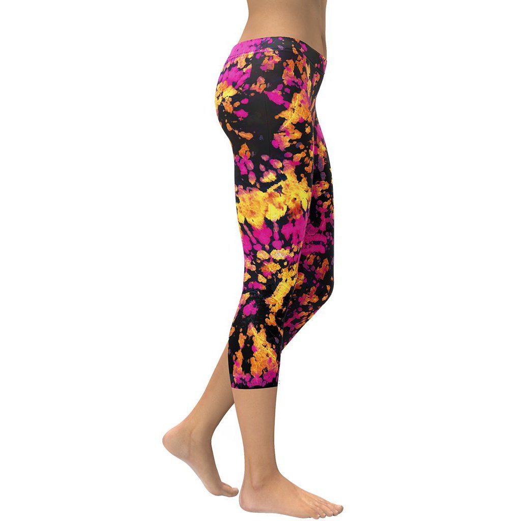 Tie Dye Multicolor Capris